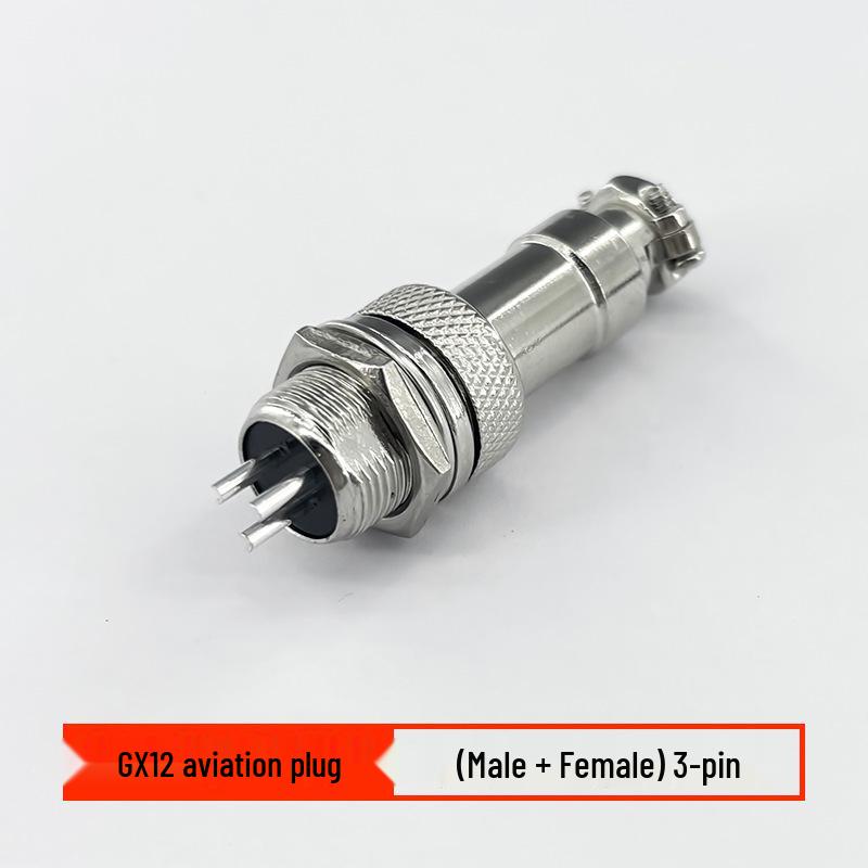 GX12 Aviation Connector Plug: Stable, Anti-Aging, Corrosion-Resistant, Industrial-Grade Socket & Plug.