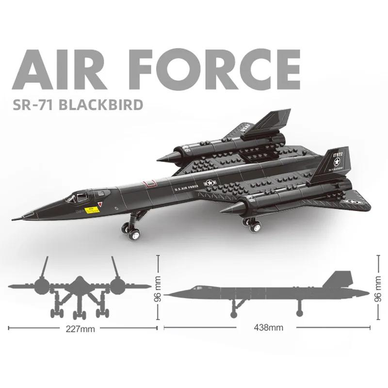 Building Blocks Aircraft Series J-20 J-15 Fighter Military Boys Assembling Toys