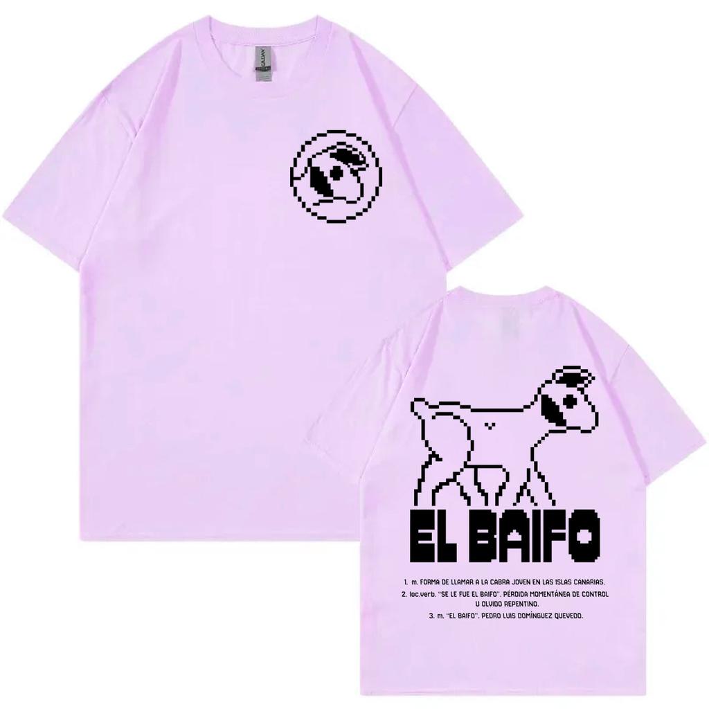 Rapper Quevedo El Baifo Double Sided Graphic T Shirts Unisex Unisex Hip Hop Vintage Summer Tshirt Fashion Casual Oversized Tshirts