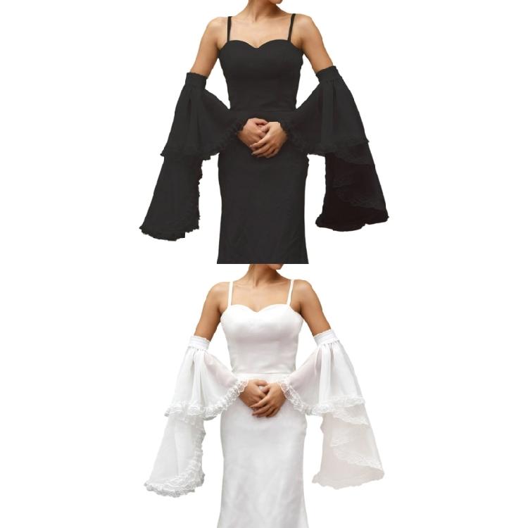 Elastische Bündchen Ärmelschoner Sonnenschutz Dekorative Armabdeckungen Mode Armbekleidung für Damen Formeller Anlass und Abendkleid