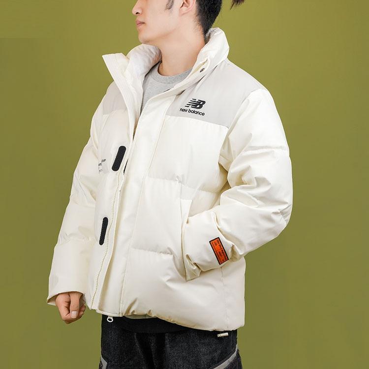 New Balance Winter Windproof Outdoor Down Jacket Asia Sizing 'White Black' Unisex NPA44013-IV