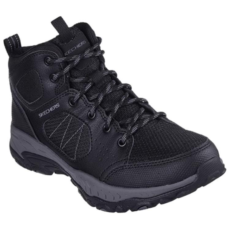 Skechers Outdoor Womens Trendy Durable Mid-Top Outdoor Functional Shoes Women shoes Black 180038-BKCC