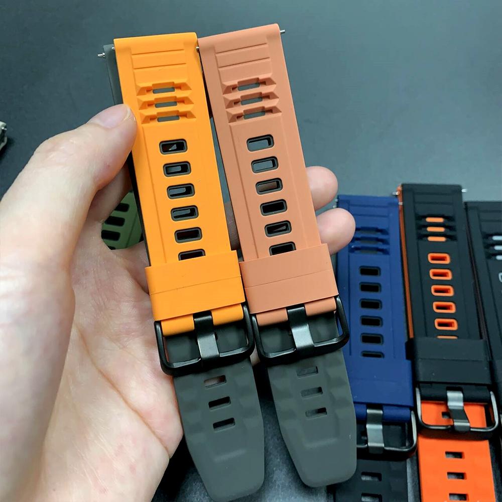 22mm Watchband For TicWatch Pro 2021/3 Ultra LTE/GPS Silicone Strap For TicWatch Pro GTW GTH2 GTX S2 E2 Sport Bracelet Wristband