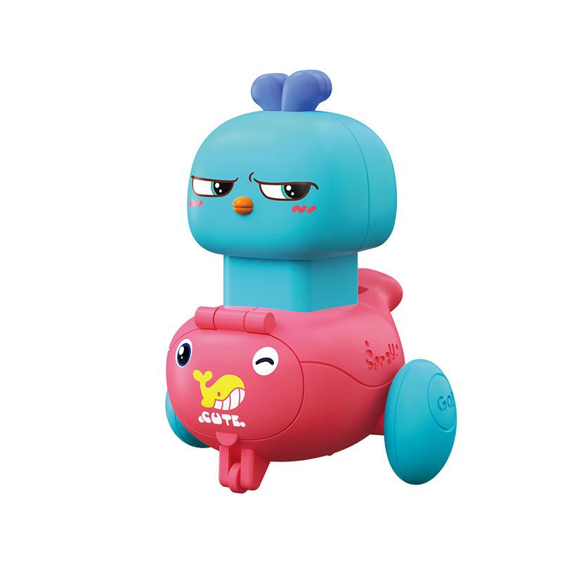 Children's Inertia Toy Car Cute Bunny Inertial Scooter Toy Boys' Mini Pull Car 0-3rd Birthday Gift