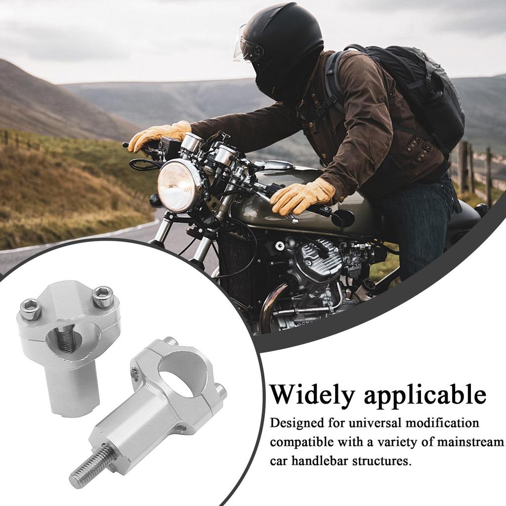 Handlebar Riser For Motorcycle Clamp Riser For Motorcycle Cycling Motorbike Replacement Handle Aluminum Alloy Accessories For