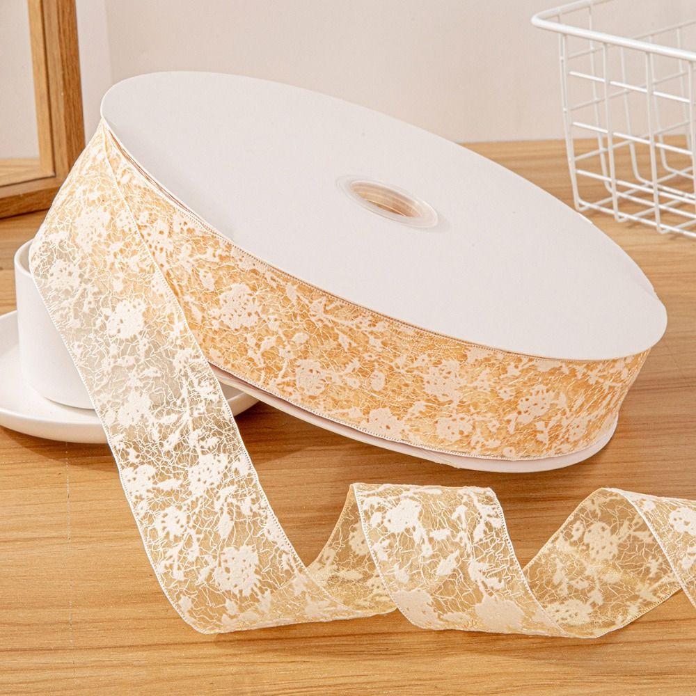 5cm Hollow Lace Ribbons 10 Yards Gifts Packaging Material New Chiffon Ribbon