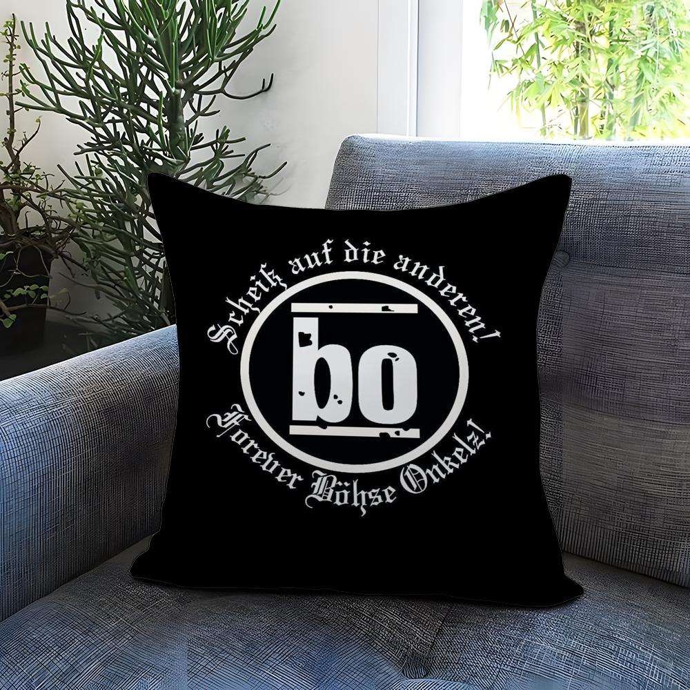 B-Böhse O-Onkelz Band Cushion Cover Comfortable Reversible Pillow Cover Ideal for Car Sofa Bedroom & Beyond
