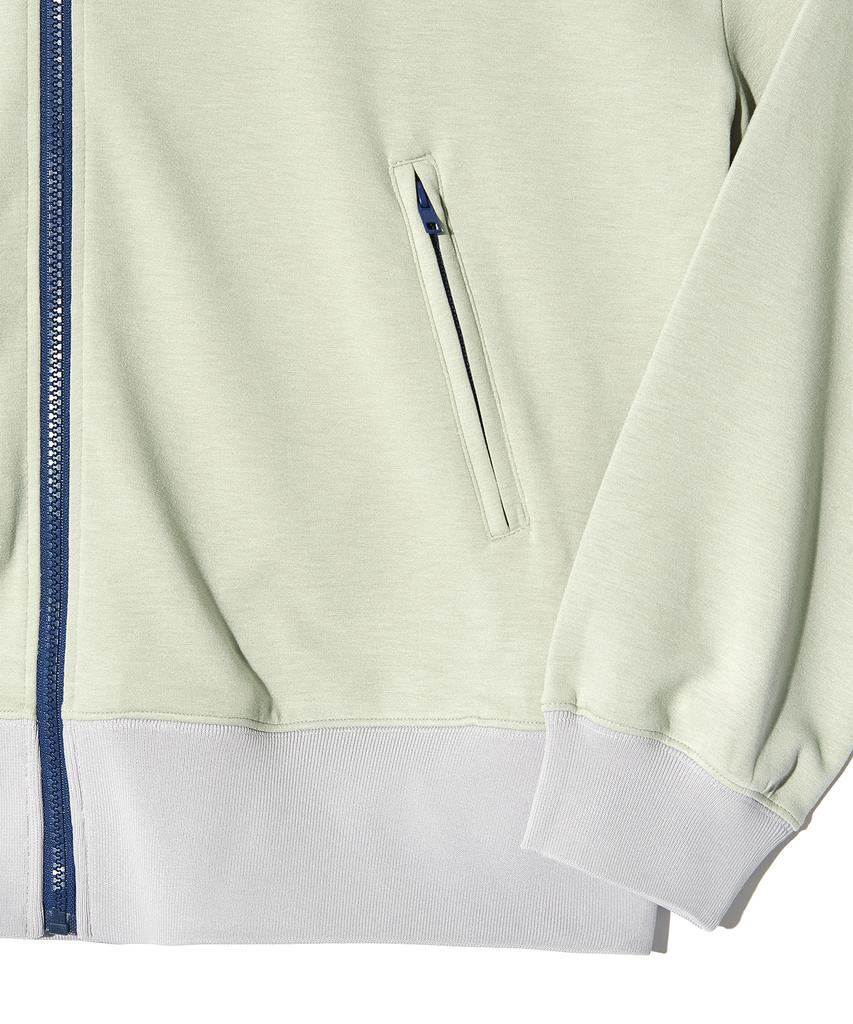 Peace Maker Color Block Track Zip Up Jacket (Olive)