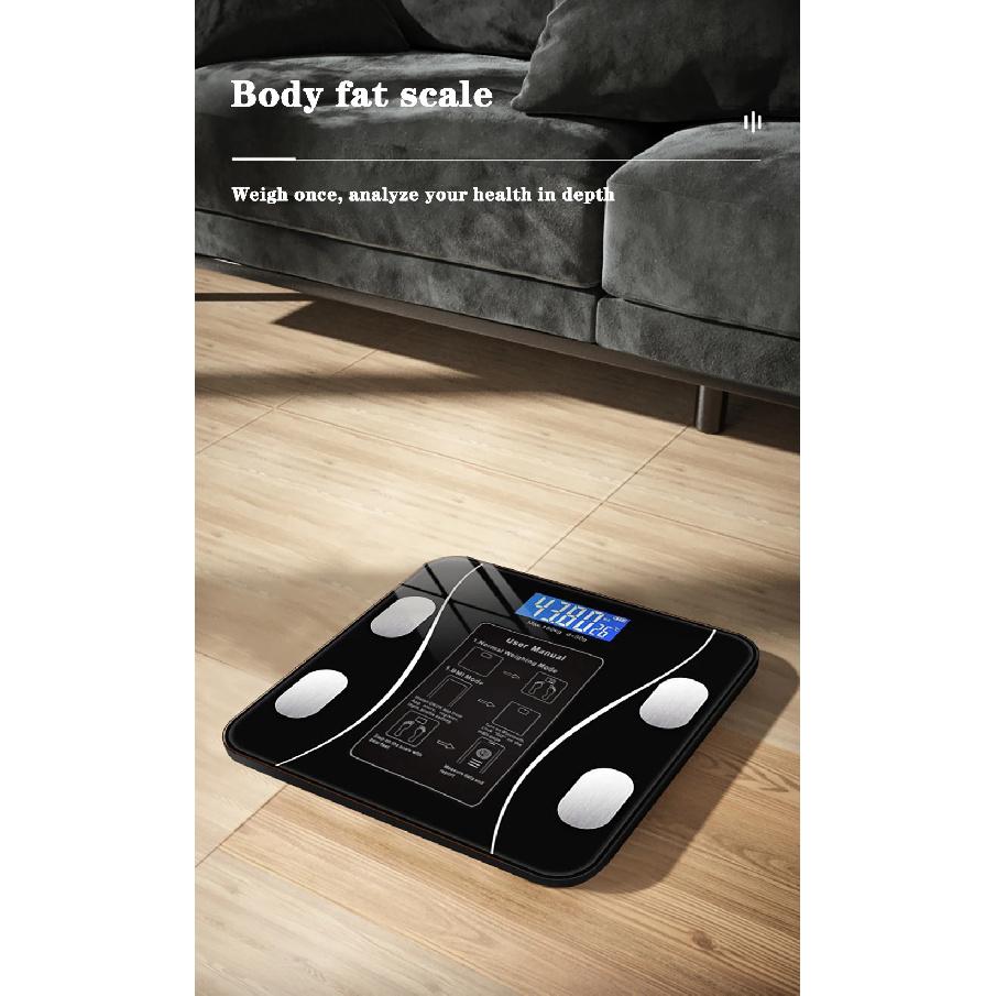 Body Fat Scale Smart Wireless Digital Bathroom Weight Scale Body Composition Analyzer With Smartphone App Bluetooth-compatible