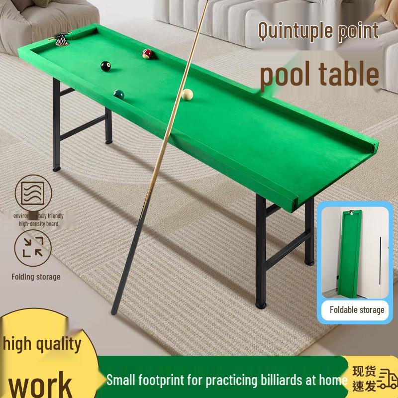 Five-Point Portable Folding Snooker Table with Iron Legs