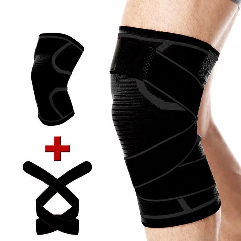 1pc Sports Fitness Knee Pads Support Bandage Braces Elastic Nylon Sport Compression Sleeve for Basketball