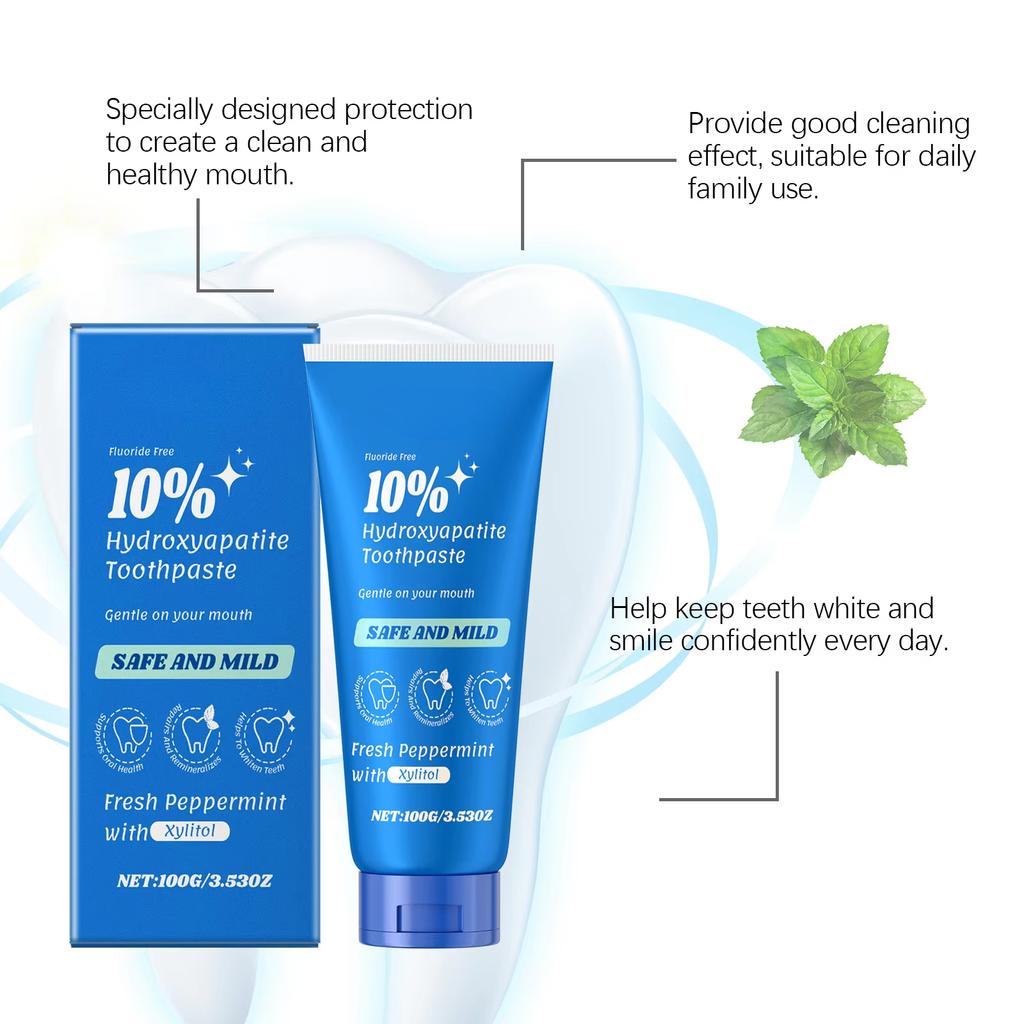 Dentifrice blanchissant Éclaircit Rafraîchit Saveur menthe Prévient les caries dentaires Élimine les taches Dents sensibles Blanchissant Hygiène bucco-dentaire