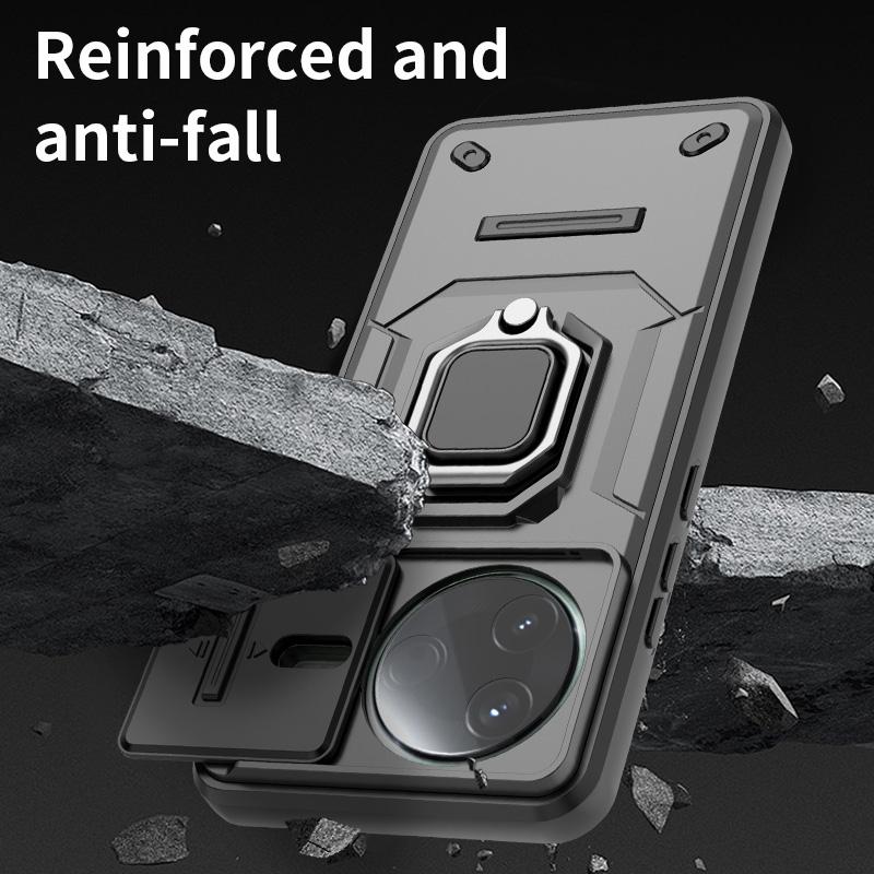 For POCO F7 Pro 5G Case Magnetic Ring Stand Holder Armor Back Cover For Xiaomi Mi Poco F7 Pro F7Pro Camera Lens Protect Funda