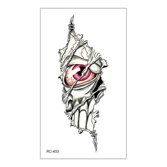 Ruikalong Scary Halloween Waterproof Tattoo Stickers - Scorpion & Spider Designs