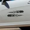 Car Sticker  Stylish Tiger Flame On Car Funny Stickers and Decals Motorcycle Waterproof and Sunscreen Vinyl Car Styling,22CM*5CM
