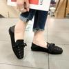 Women's Spring & Summer Lace-Up Flat Bean Shoes - Korean Style, Versatile, Fashionable Social Wear