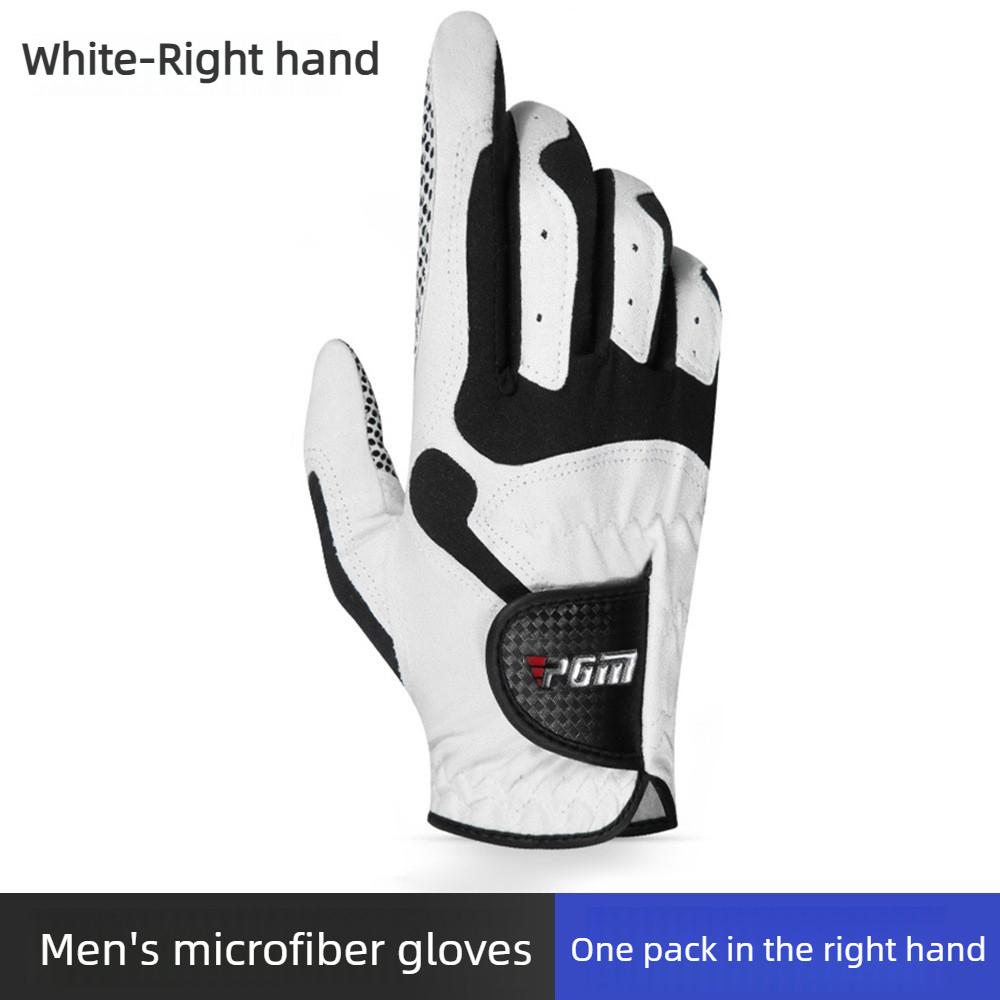 PGM Professional Golf Gloves Microfiber Cloth Fabric Breathable Non-Slip Gloves Club Swing Putting Training Men Gloves ST017