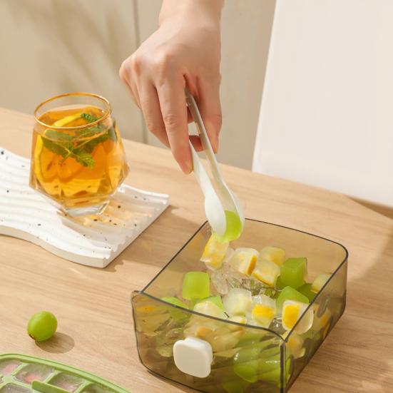 Yousheng Ice Cube Tray for Freezer Sphere Ice Mold Maker with Lid And Bin One Button Release Circle Ice Cube Mold Ice Bucket for Whiskey Cocktails