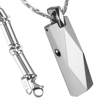 MAYA&CANA Men's Magnetic Necklace, Popular and Powerful, 6 Magnetic Pieces, Designed In Japan for 2022, Tungsten Pendant with Surgical Stainless