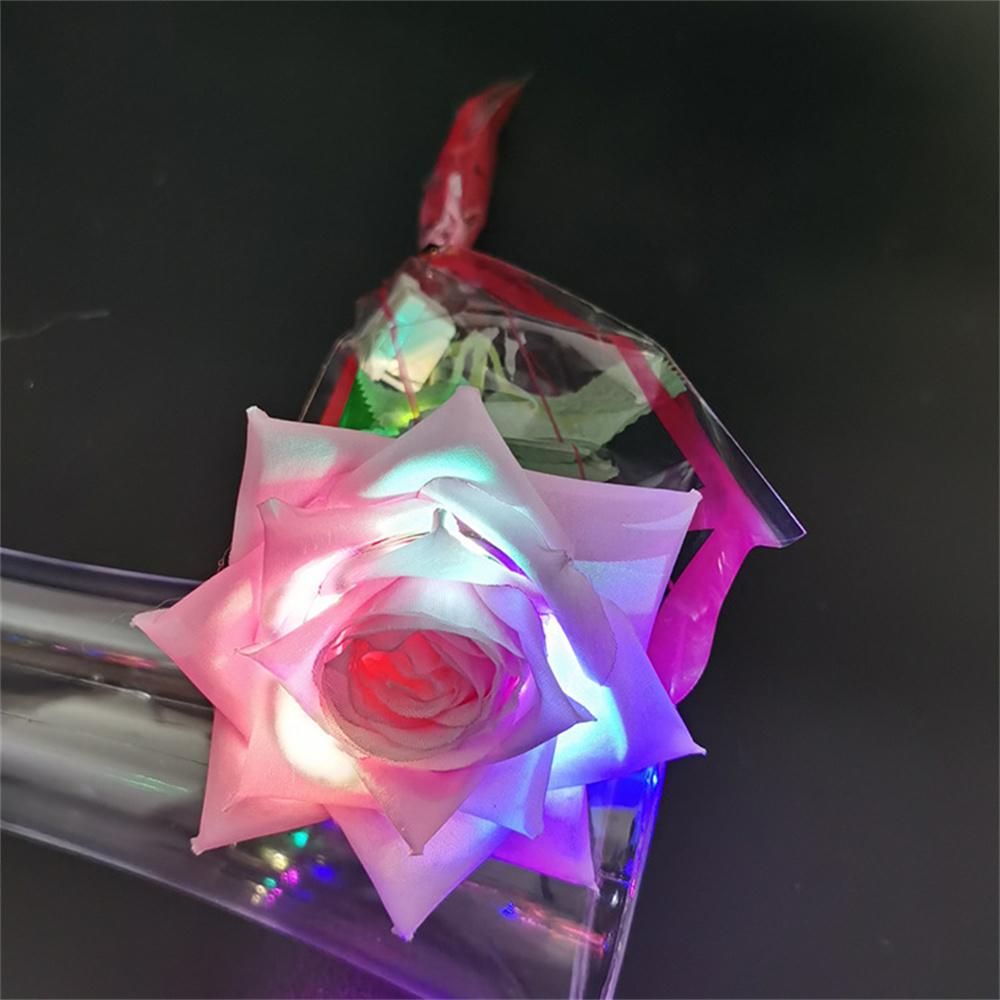 LED Glowing Rose Simulation Flower With String Lights For Christmas Anniversary Birthday Valentine's Day Gift Artificial Flower