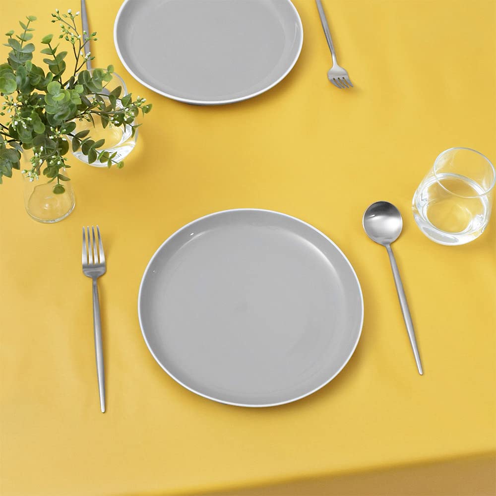 STYLE Decor Waterproof Laminated Vinyl Tablecloth, Nordic Style, 140cm x 210cm, Citron Yellow, W4803120