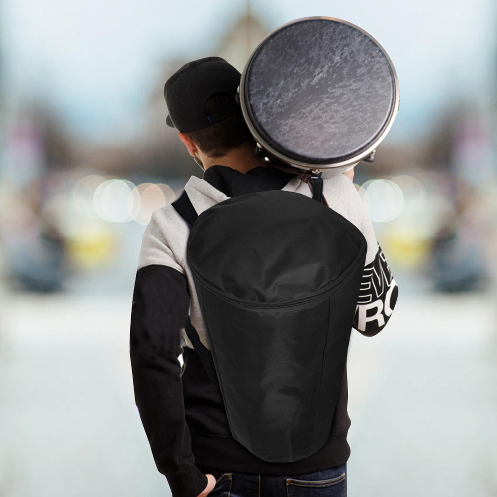 

Портативный водонепроницаемый черный рюкзак для переноски африканских барабанов через плечо, аксессуар для музыкальных инструментов