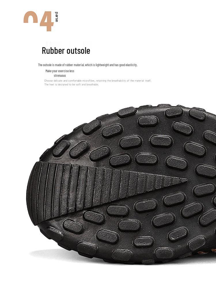 Plus Size Men's Ultra-fiber Hand-stitched Casual Shoes: Trendy Low-top Style (Sizes 45-48)