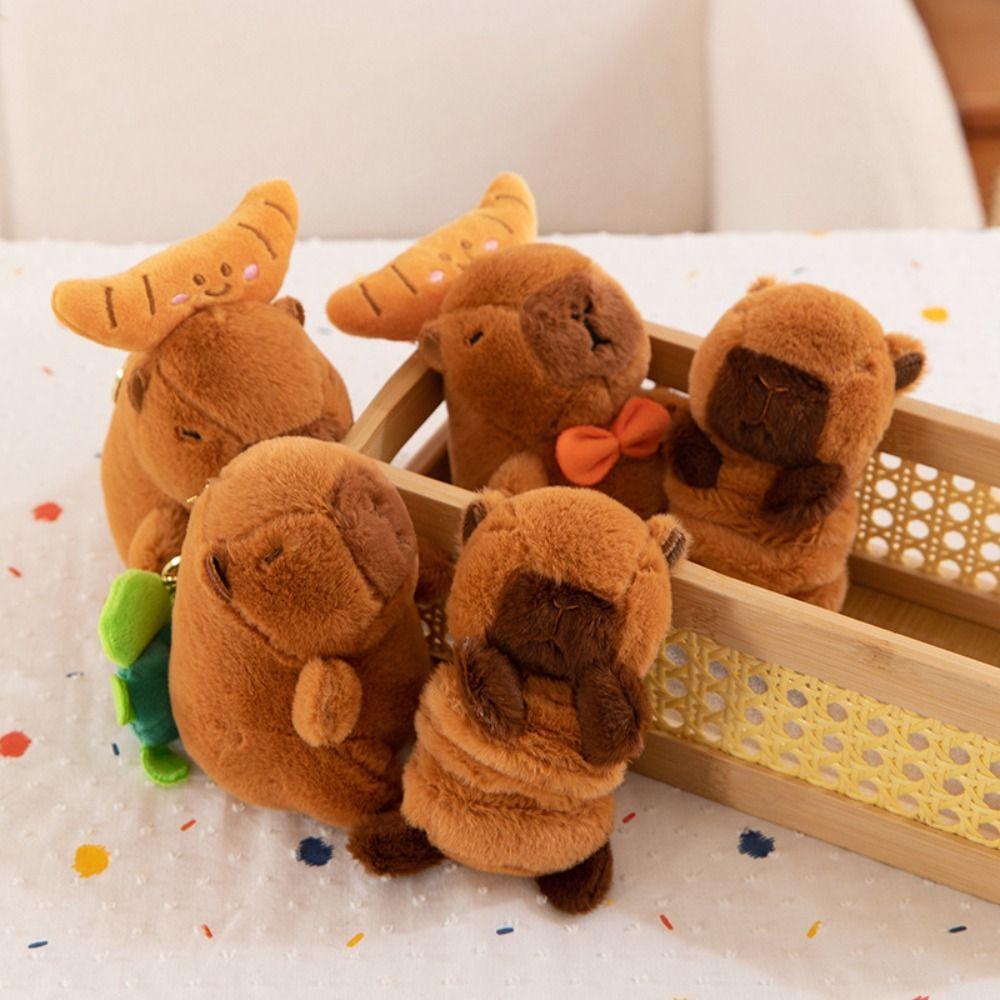 S želvou Plyšové Přívěsky na Klíče pro Pár Otočná Plyšová Panenka Kapybara Plyšový Přívěsek na Klíče Kapybara Pár