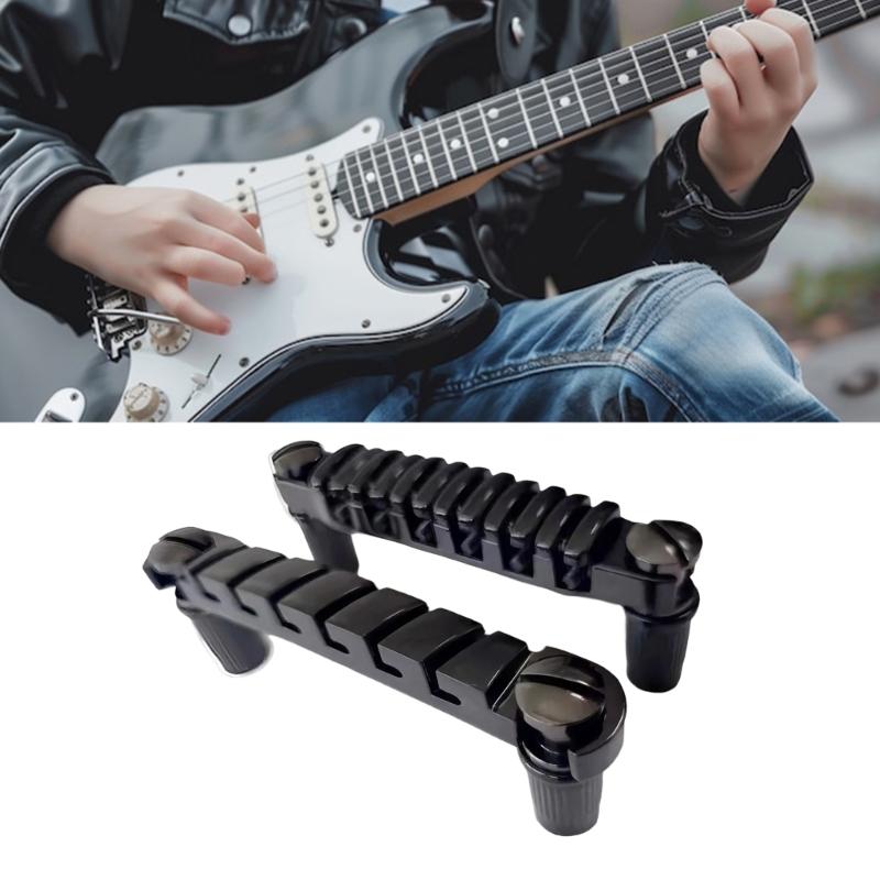 Electric Guitar Bridge Replacement Guitar Bridge Tailpiece Top Hanging String Individual Saddles Easy To Install