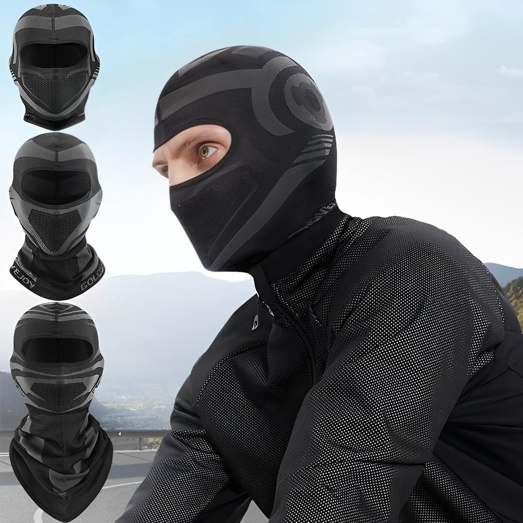 Motorrad Sturmhaube Vollgesichtsmaske Sommer Atmungsaktiv Motorradfahren Nackenabdeckung Motocross Radsport Helmhaube Herren Outdoor Ausrüstung