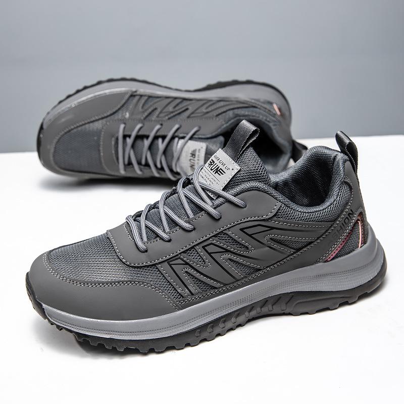 

Men s shoes walking shoes fashion versatile casual shoes sports running non-slip lightweight student shoes 44 сірий колір
