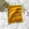 Solid color scarf women's winter new imitation cashmere scarf multi-color warm scarf long shawl