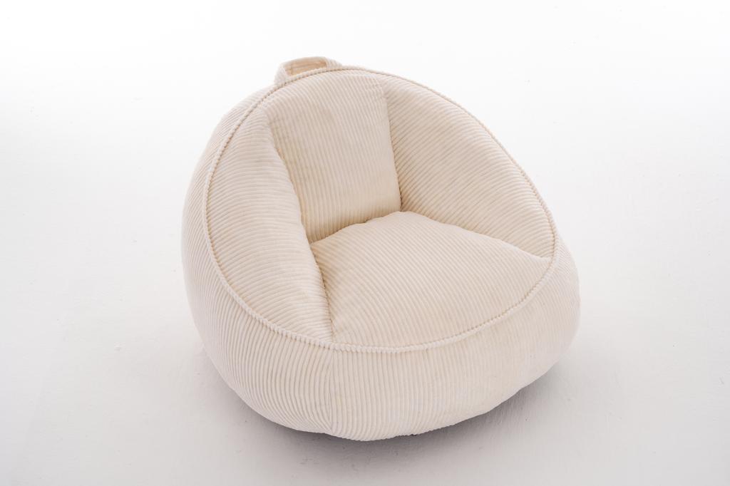 Bean Bag, Bean Bag for Adults and Children, for Living Room, Bedroom, Playroom, Office-Medium(Beige)
