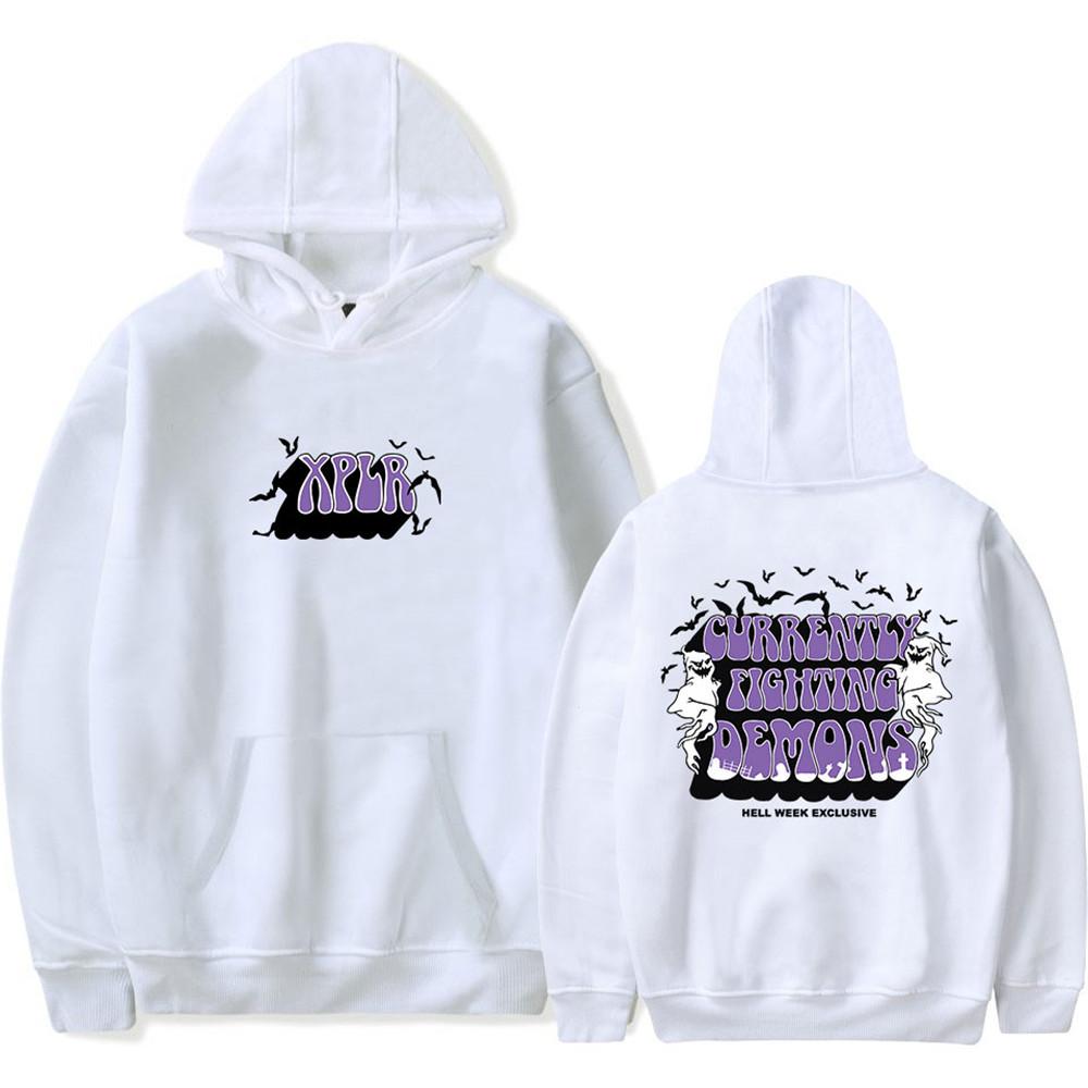 Men's Fleece Hooded Sweatshirt with Exquisite Printed Patterns, 100% Polyester Fabric, Firm Prints and Not Easy To Fall Off