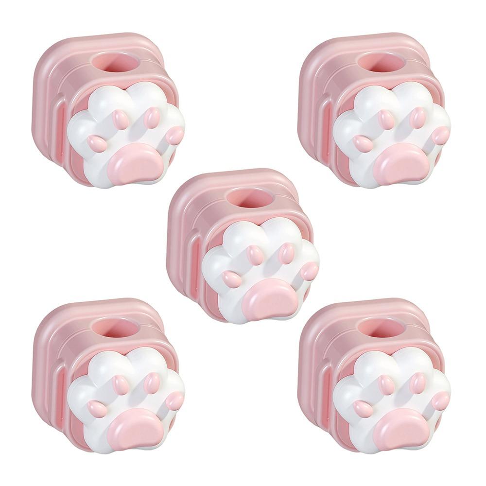 5pcs 3D Cat Claw Charging Line Winder Magnetic Cable Holder Multi-functional Cable Clip Buckle