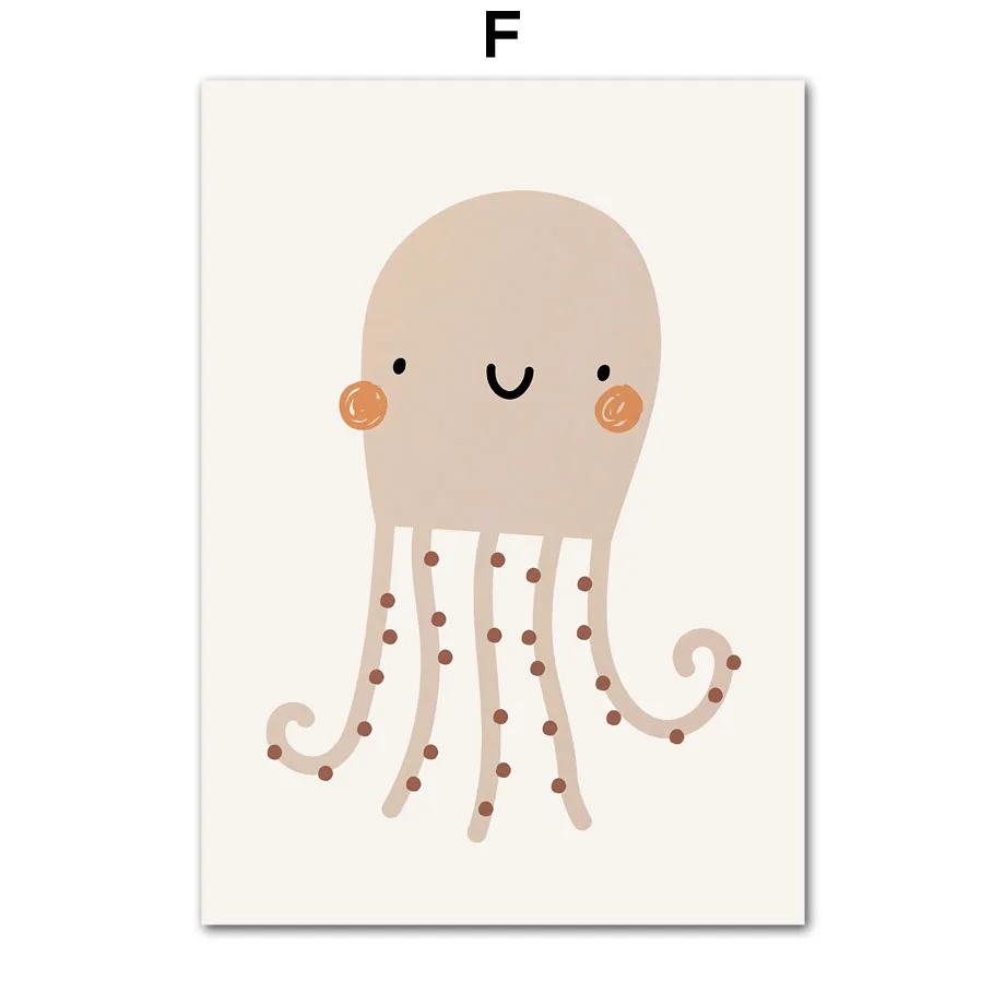 Leinwandmalerei Regenbogen Koala Bär Elefant Hase Boho Poster Drucke Baby Wandkunst Bilder Nordische Kinderzimmer Deko