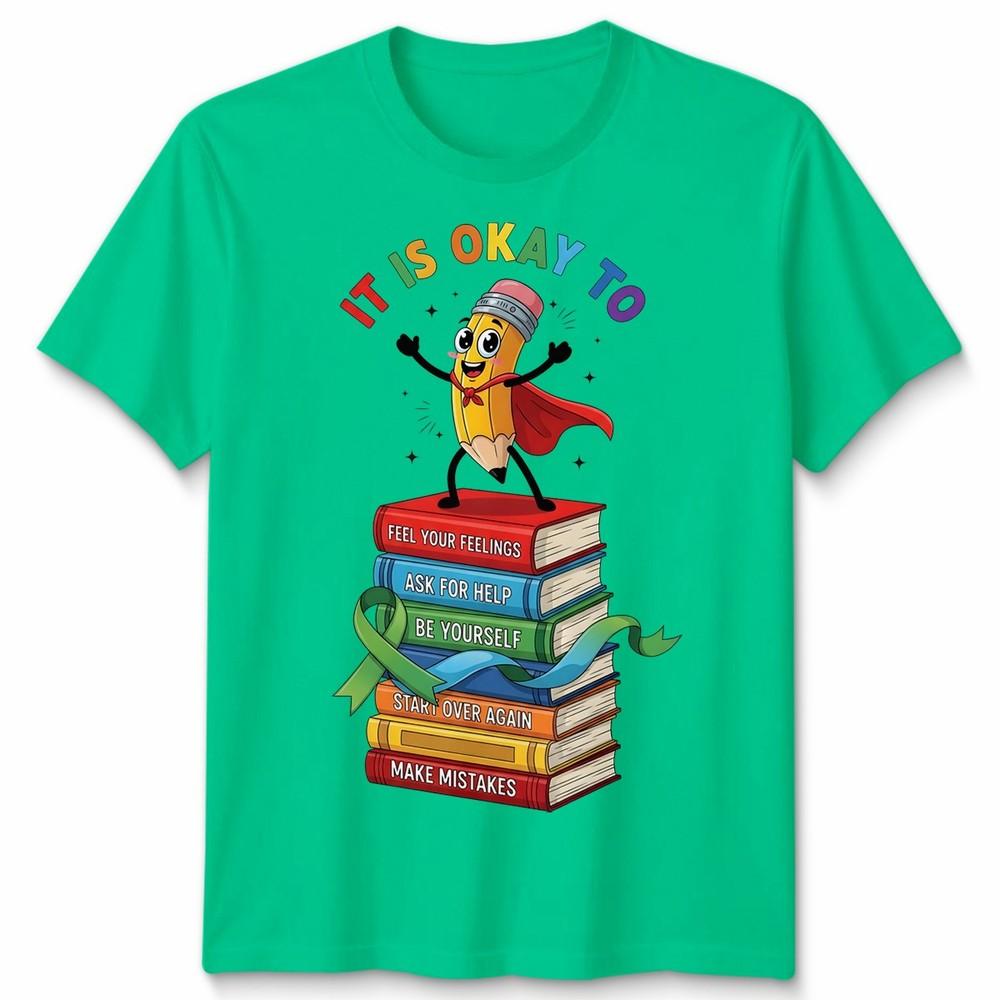 Unisextal Health Awareness Day Its Okay To Feel Unisex Tshirt S