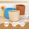 uxcell Portable Felt Pouch Organizer Insert, 20x20cm, Round Multifunctional Pouch Liner for Bucket Bags, Dome Satchels, Totes, and Handbags, Light