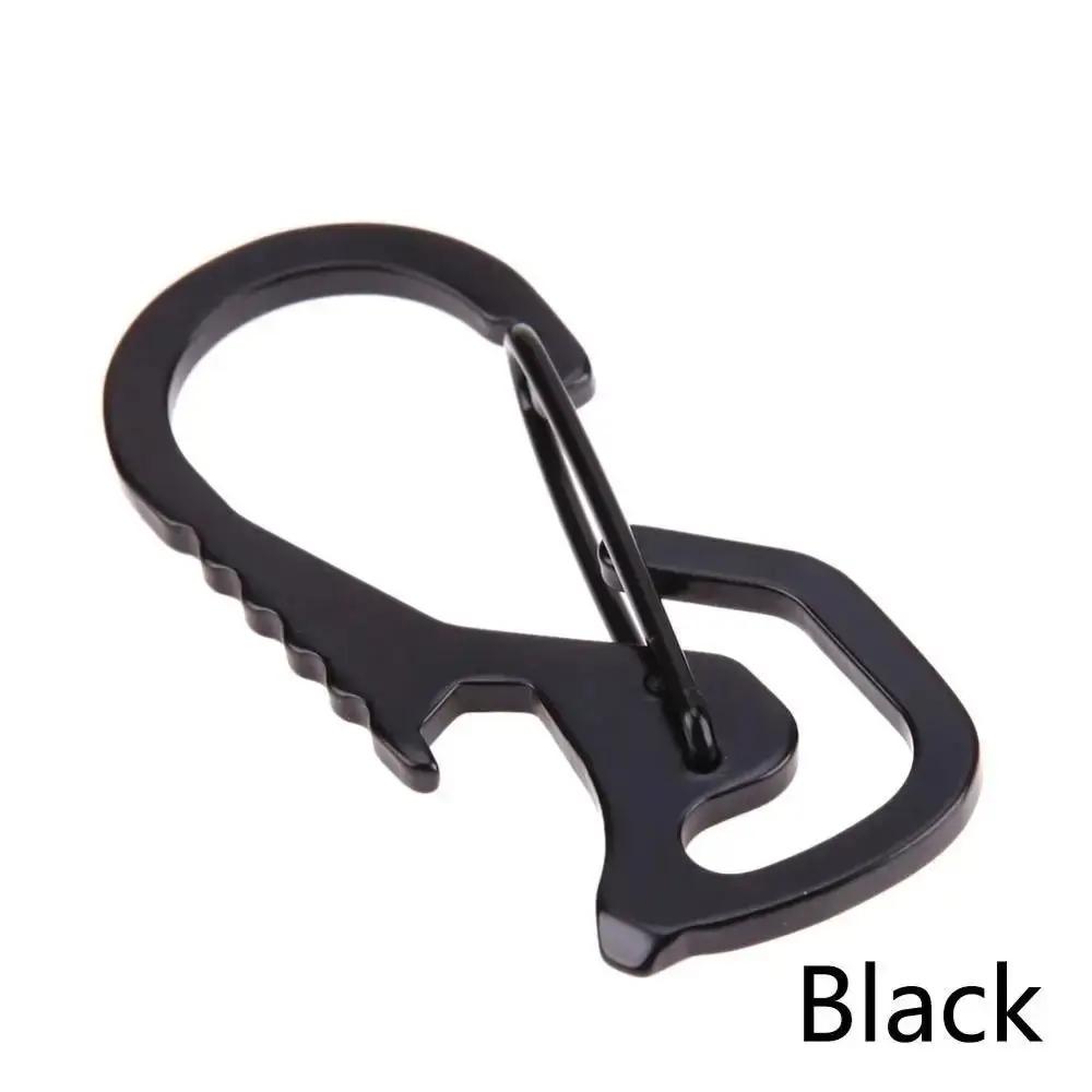 Multifunctional Multifunctional Carabiner Bottle Opener Hex Driver Mountaineering Buckle Screwdriver Stainless Steel чёрный
