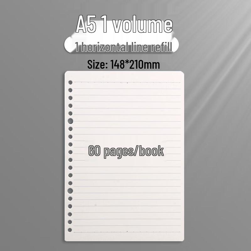 M&G A5 Ruled 20-Hole Loose Leaf Refill Paper