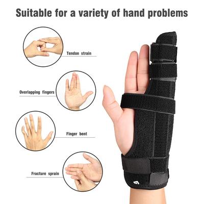 Support de doigt à compression réglable Protecteur Attelle Sports Poignet Pouces Mains Arthrite Attelle Support Protection