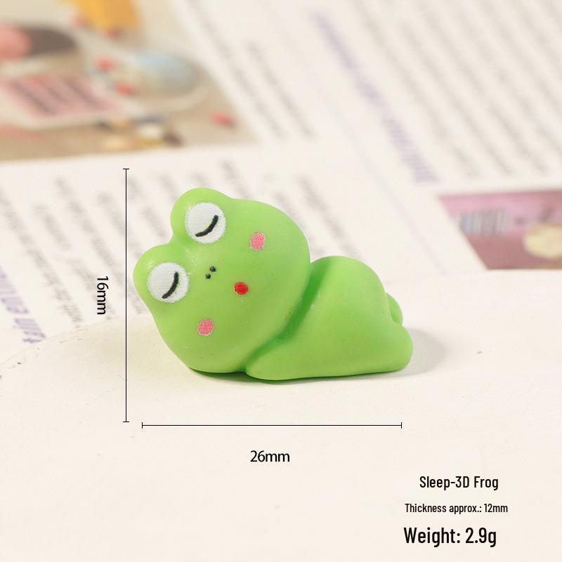 3D Harz Cartoon Frosch Ornament: Süße & Lustige Figur für Auto- oder Bürodekoration