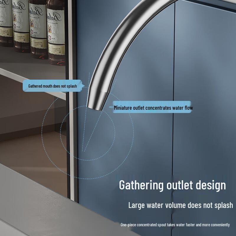 SUPOR 304 Stainless Steel Swivel Kitchen Faucet