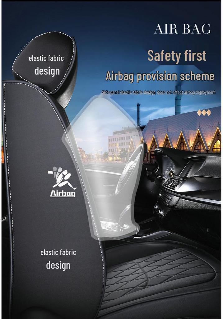 All-Season Universal Leather Car Seat Cover for SUV, Sedan, and Pickup – Model PG32