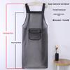 Waterproof Oil-Proof Semi-Transparent TPU Cooking Apron for Adults - Soft Leather, Hand Wiping, and Extended Coverage for Dishwashing.