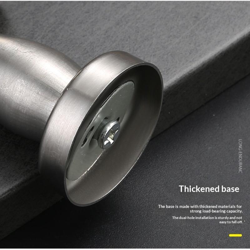 New Stainless Steel Magnetic Door Stopper Sticker Toilet Glass Hidden Door Holders Catch Floor Doorstop Door Hardware
