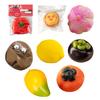 Tomato Squeeze Toy Stress Relief Persimmon Mangosteen Mango Lemon Squeeze Sensory Fidget Toy Slow Rising Stress Ball