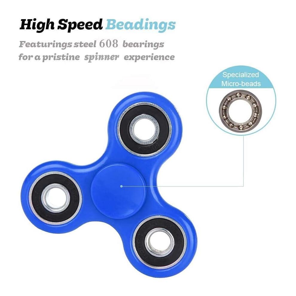 YZhouD 5-Pack Fidget Spinners, Sensory Hand Toys Bulk, Stress Relief Anxiety Reducer, Halloween Party Favors for Kids & Adults, Classroom Prizes