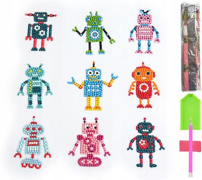 5D Diamantstickerei Kinder-Set mit Puzzle-Aufklebern