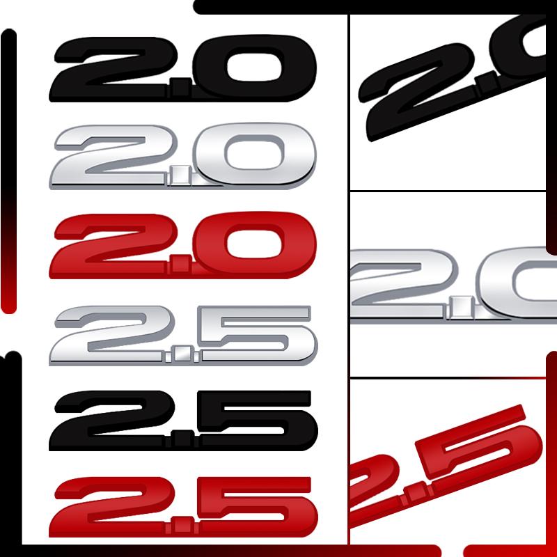 Metal Car Body 2.0 2.5 Red Emblem Badge 3D Sticker Tail Decals For Mazda MS Speed CX5 CX3 Atenza Axela MX5 M6 M3 Acceessories vzpgl12